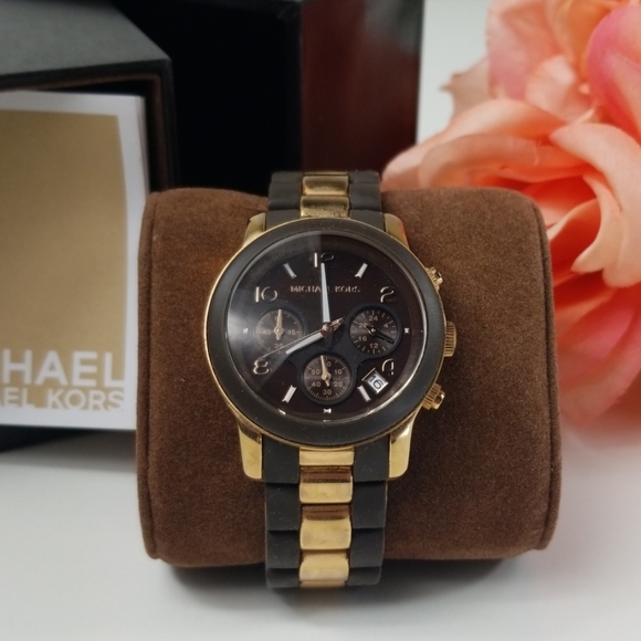 MICHAEL Michael Kors Other - Michael Kors Brown and Rose Gold Unisex Watch